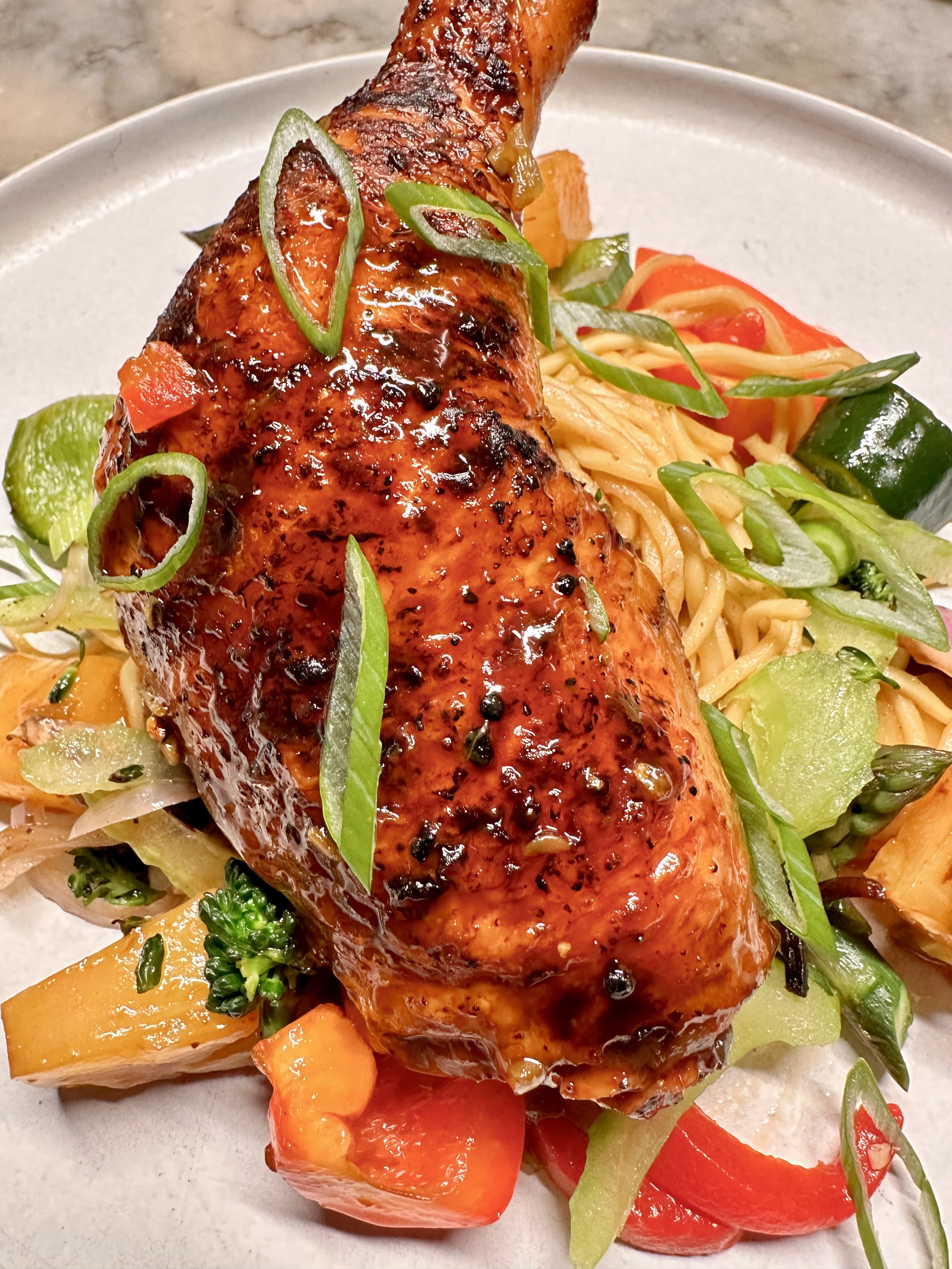Soy Glazed Chicken prepared by private chef in Albuquerque